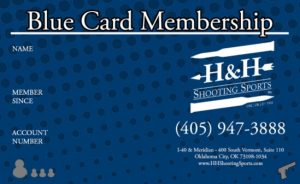 Blue Card Membership of H&H Shooting Sports