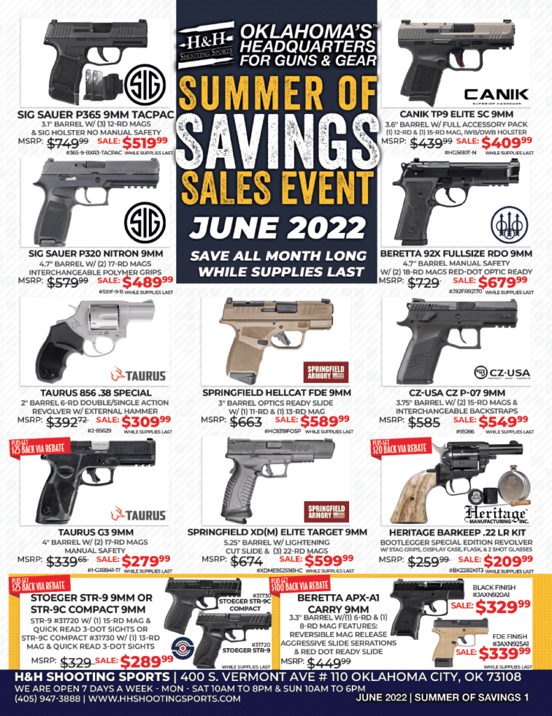 May Sales Event at H&H Shooting Sports - Gun Range in OKC