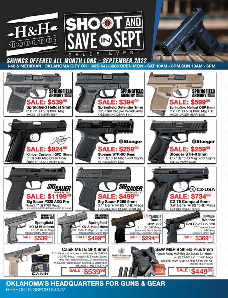 September 2022 Sales Event | H&H Shooting Sports | Page 1