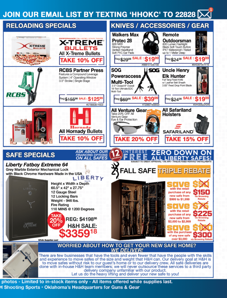 September 2022 Sales Event | H&H Shooting Sports | Page 3