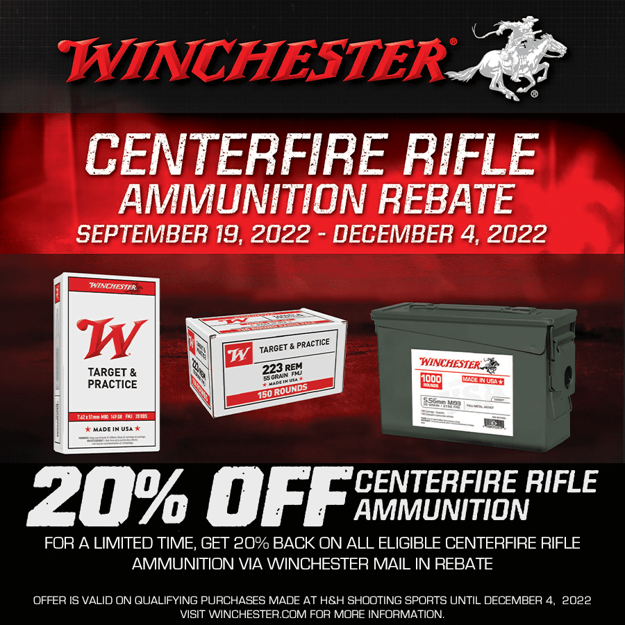Winchester Centerfire Rifle Ammo Rebates