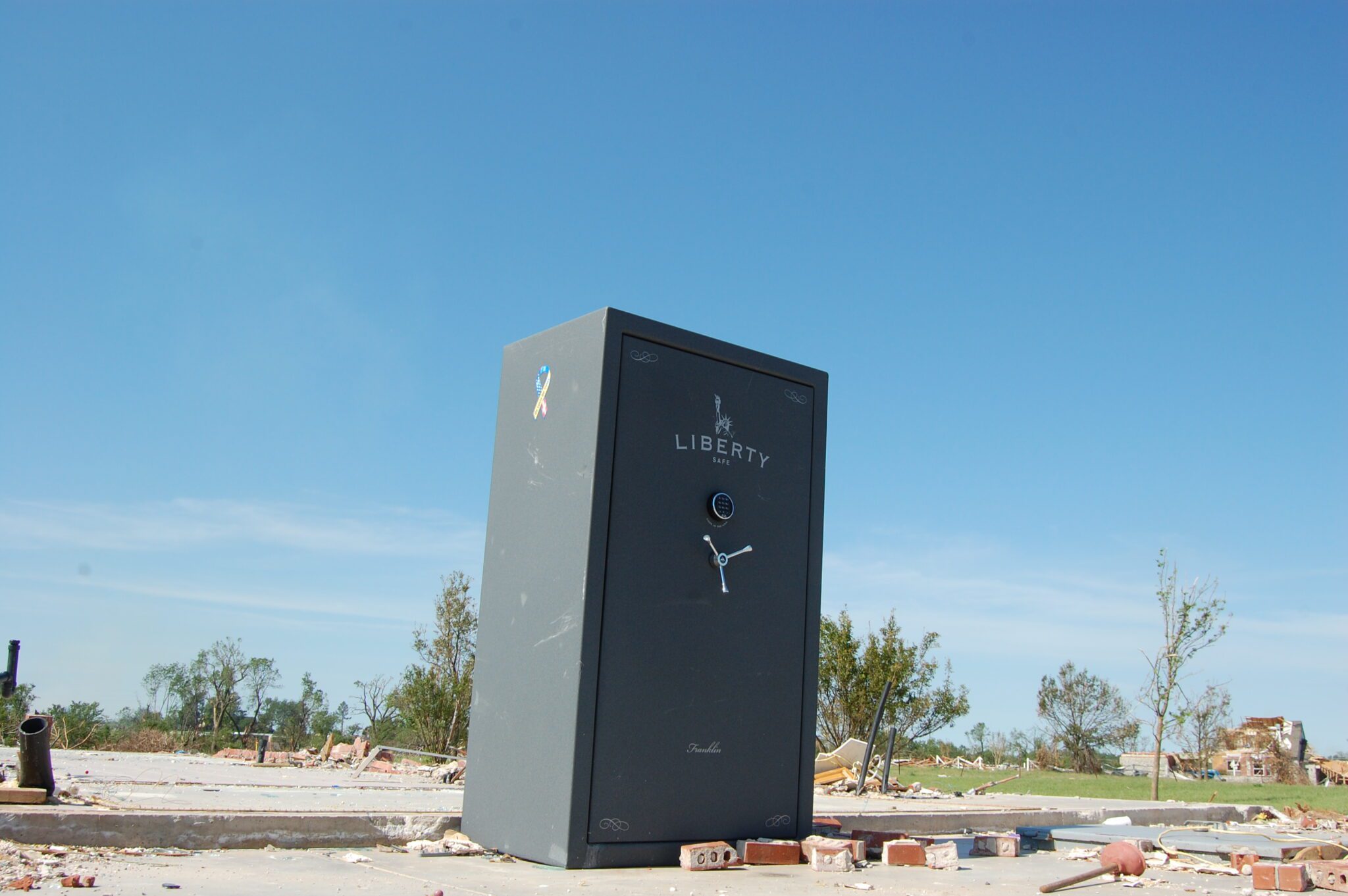 Liberty safe after a tornado