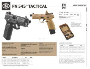 FN 545 Tactical spec sheet