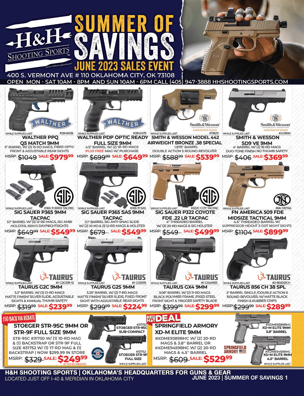 Monthly Discounts & Promos at Gun Range - H&H Shooting Sports