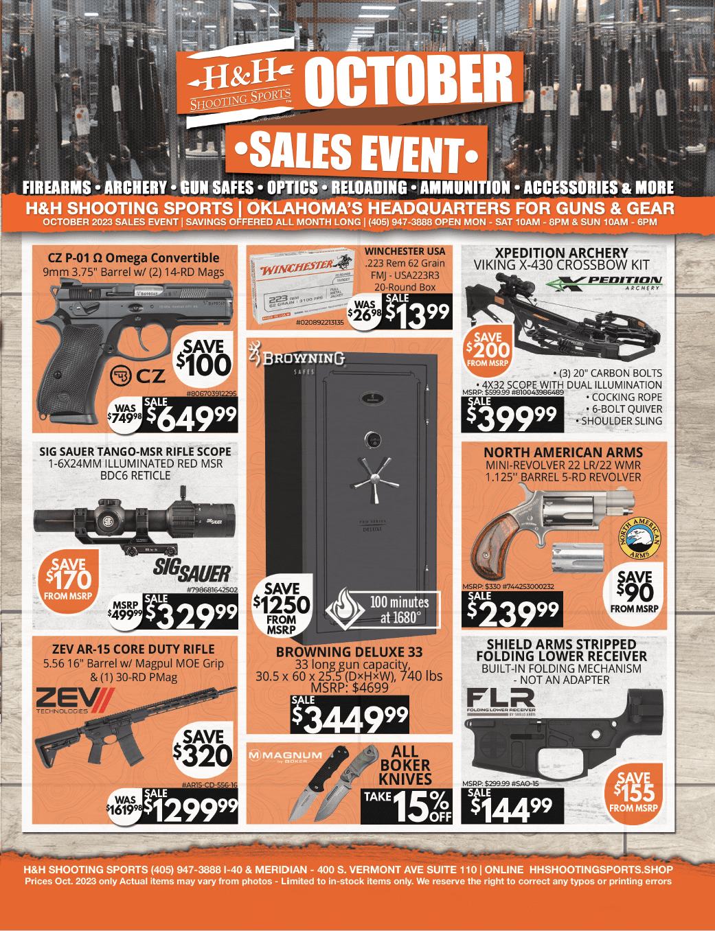 May Sales Event at H&H Shooting Sports - Gun Range in OKC