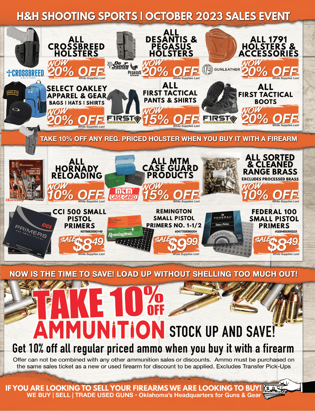 May Sales Event at H&H Shooting Sports - Gun Range in OKC